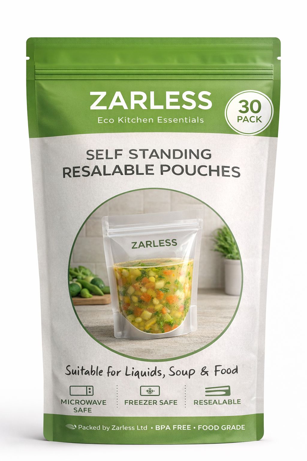 Self-standing Liquid Food Bags